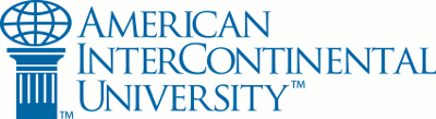 american intercontinental university online, a member of the aiu system school logo